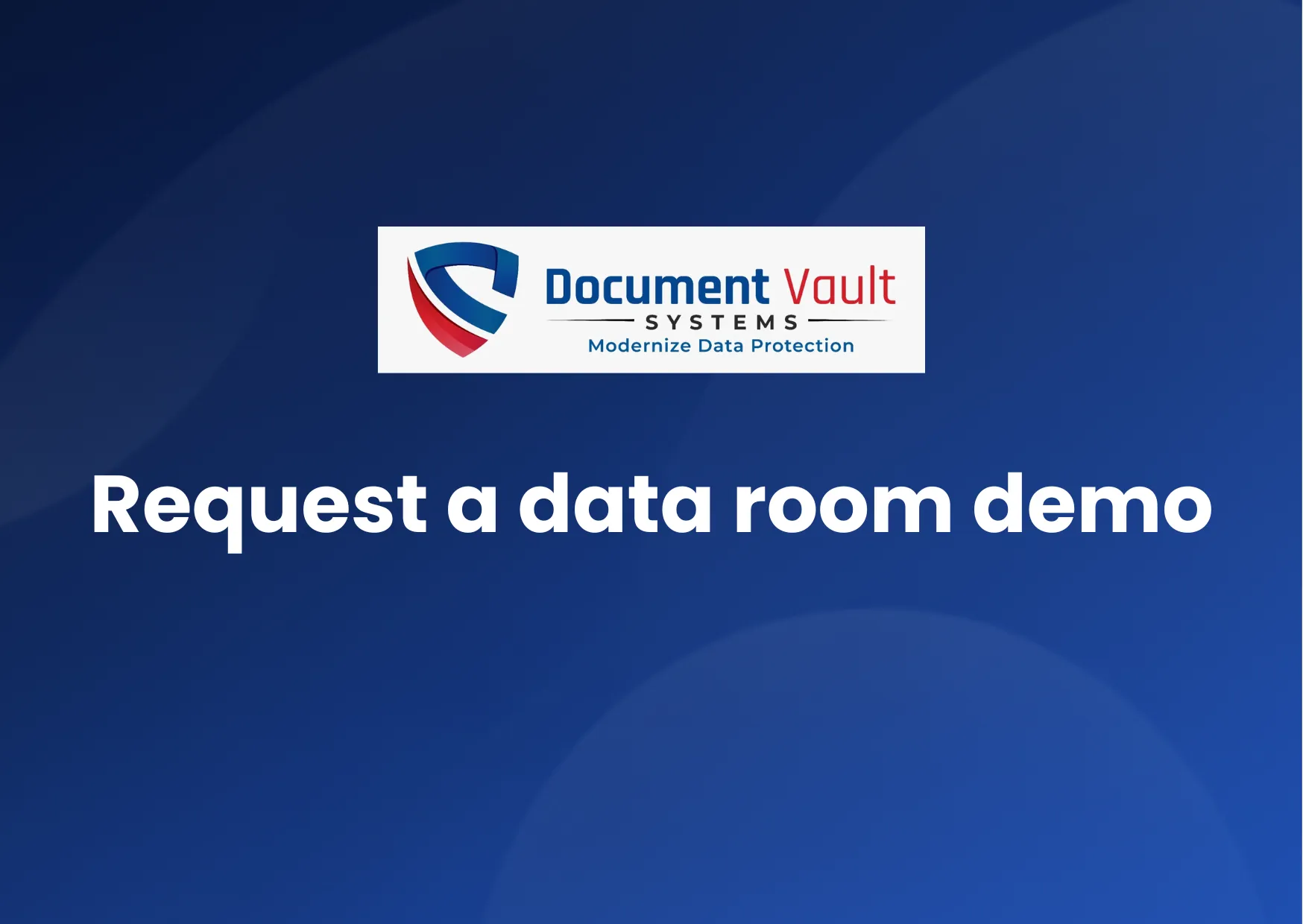 Request a data room demo